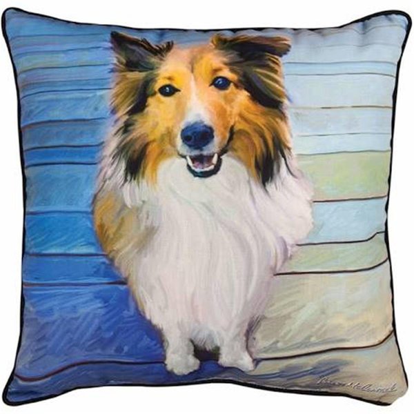 Manual Woodworkers & Weavers Manual Woodworkers & Weavers SLSEHV 18 in. Sheltie the Eyes have it Portrait Pillow SLSEHV